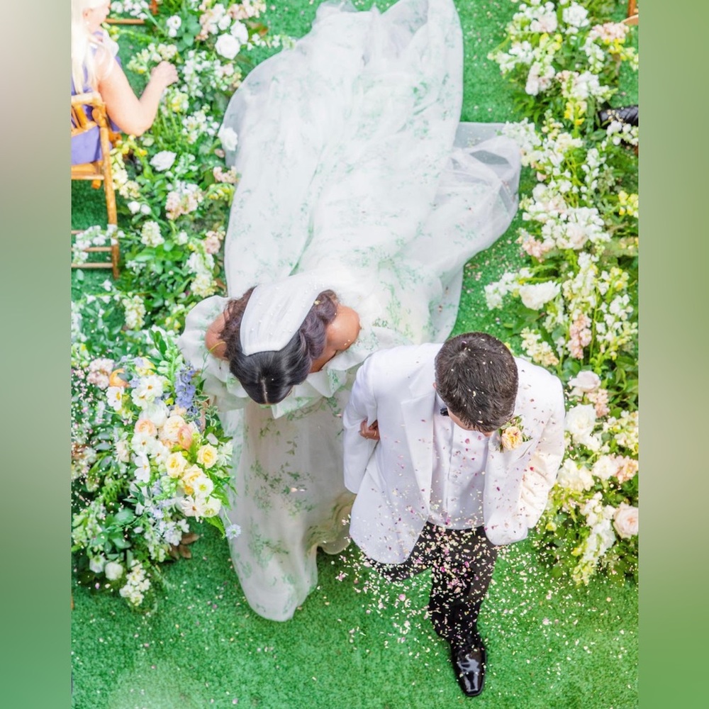 Cathedral Length Pearl Wedding Veil